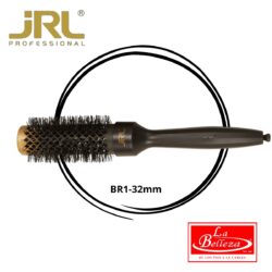 Cepillo para cabello profesional Jrl mixed bristle brush 32mm,negro redondo