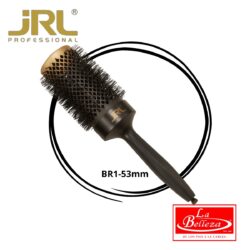 Cepillo para cabello profesional Jrl mixed bristle brush 53mm,negro redondo